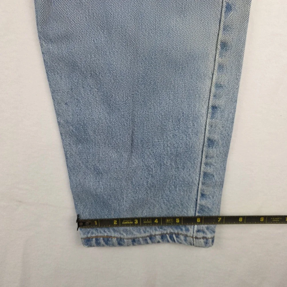 Vintage Levis 550 Orange Tab Relaxed Tapered Leg Light Wash Jeans 34x34 550-0213